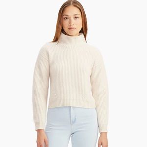 NWT NAADAM Merino Cashmere Fisherman Turtleneck